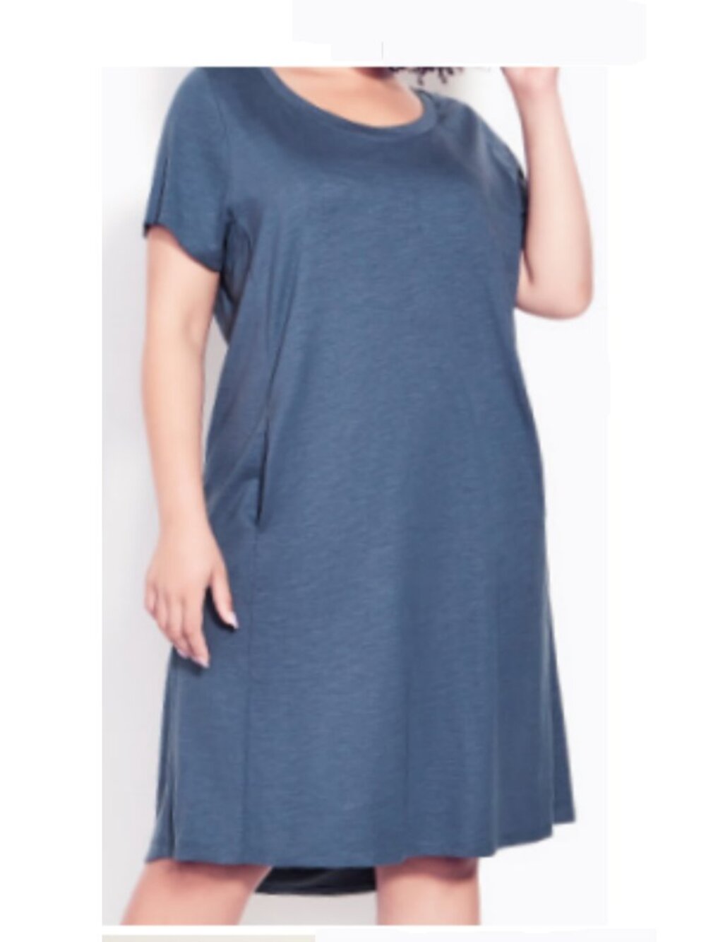 NWT Zim & Zoe 100% Cotton Hi-Low Midi T-Shirt Dress 20